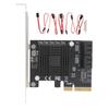 Expansion Card PCIE To 5 Ports SATA3.0 Module Converter Board JMB585 Chip for Computer