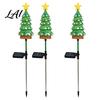 Decorative Holiday Yard Lighting Solar Christmas Tree Light Powered Garden Stake Waterproof Bright Festive Glow for Gardens LED Pathway Light Outdoor