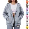 Women's Off Shoulder Zipper Hoodie Sweatshirt Fashion Clothing Casual Jacket