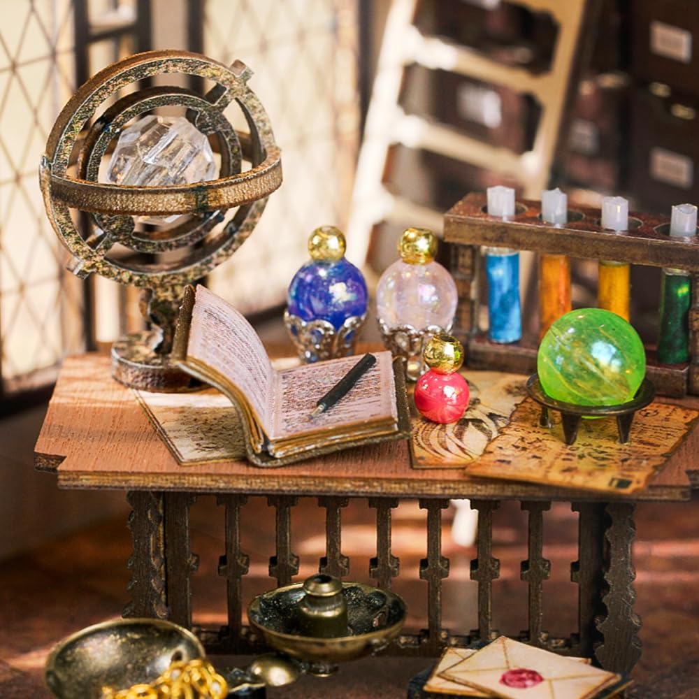 Cutebee DIY Magic Miniature House Kit Кукольный домик Набор ручной работы Легко собрать Набор для начинающих подростков Взрослые украшения Подарок на день рождения с