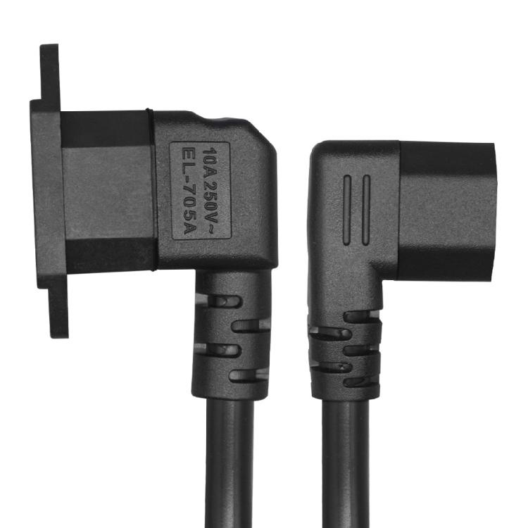 Панельный силовой кабель C13 на C14, 90 градусов, IEC 320 C13 (розетка) на C14 (вилка), удлинитель питания для монитора