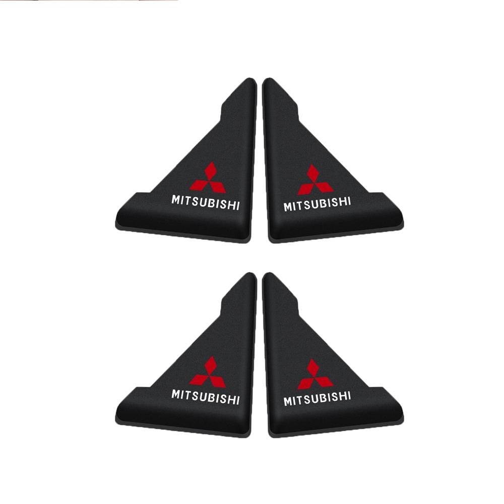 2/4Set Car Door Corner Cover Anti-collision Bumper Sticker Cover For Mitsubishi Asx Lancer Pajero Outlander L200 Delica Eclipse