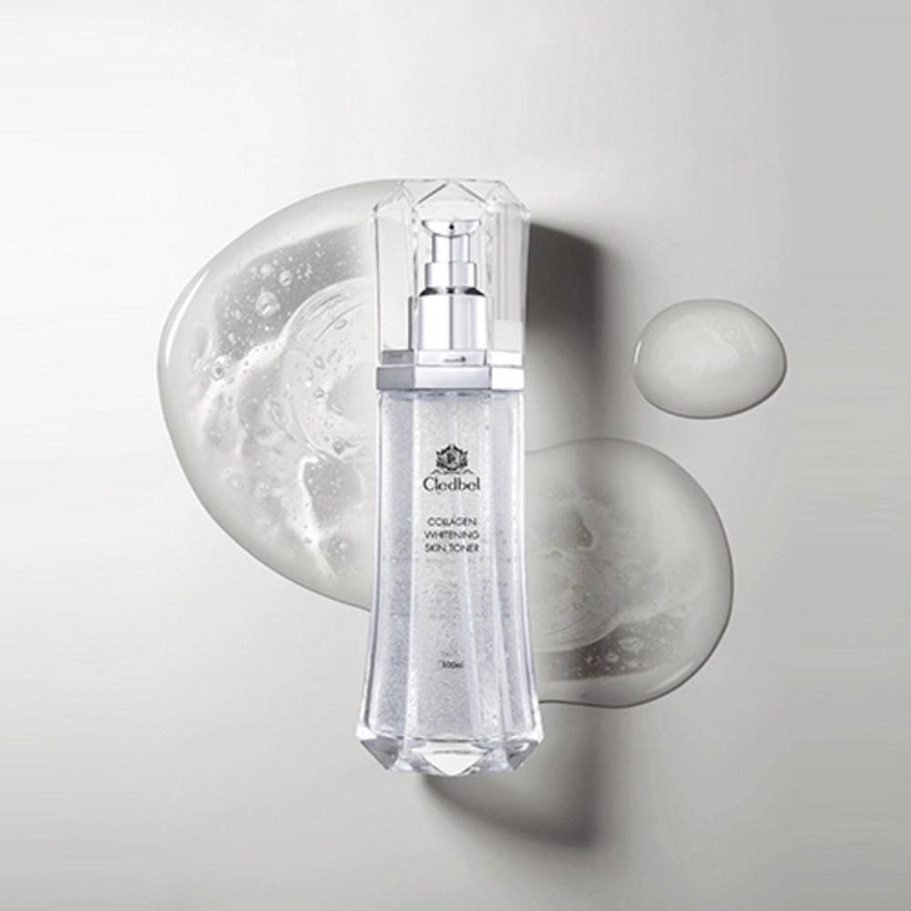 CLEDBEL Набор из 3-х наборов: тоник для отбеливания кожи с коллагеном + лосьон-эссенция + сыворотка + крем