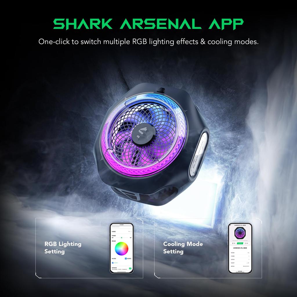 Охлаждение смартфона Black Shark MagCooler 4 Pro Магнитное охлаждение сотового телефона RGB 27 Вт сотовый телефон видео автомобильный мобильный охладитель для сотового iPad вентилятор, вентилятор, свет,