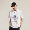 Li Ning Дышащая Универсальная Футболка с Принтом Букв с Круглым Вырезом и Коротким Рукавом Мужские Топы Белый AHSV405-3