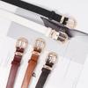 Stylish Minimalist Style Pu Belt With Alloy Pin Buckle For Daily Use Suitable