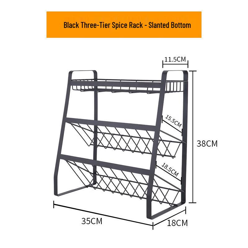 ZhiShi 3-Tier Slanted Kitchen Spice Rack