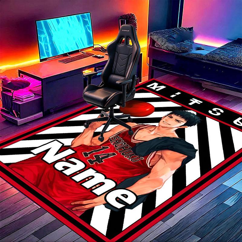 Custom Name Personalized SLAM DUNK Print Carpet, Versatile Home Decor Rug, for Playroom, Apartment, Balcony, Entryway, Hallway Gift