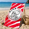 Пляжное полотенце с эмблемой AFC Ajax, Быстросохнущее, Легко ухаживать, Подходит как для фитнеса, так и для пляжного отдыха, Спортивный незаменимый аксессуар
