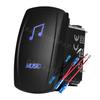 Marine Rocker Switch 12V Blue Led Light Bar Car Switch Jumper Wires Kit for ATV Polaris Camper OFF Road 4x4 Truck Schoolbus Boat Battery Switches5