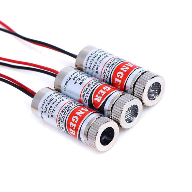 650Nm 5Mw Red Point/Line/Cross Laser Module Laser Head Laser Tube 3V-5V Dotted Laser Head Used For Red Light Laser Pointers
