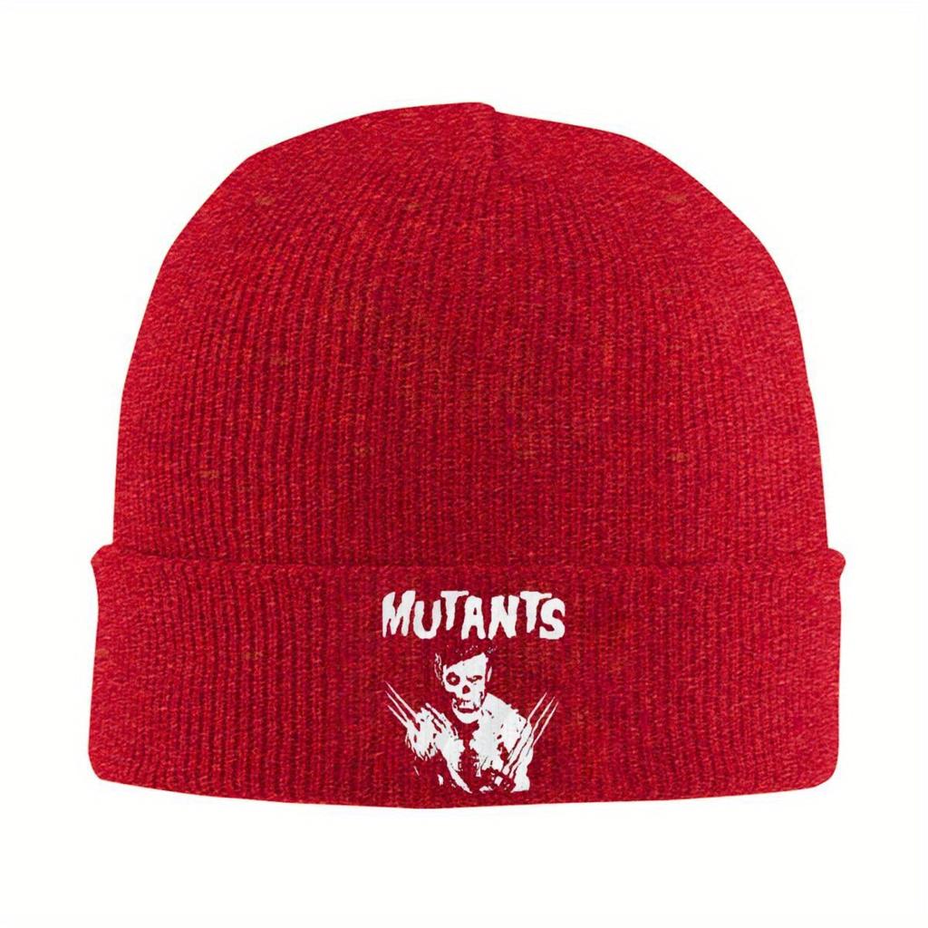Vintage Mutants Misfits Wolverine Knitted Caps Women's Unisex's Beanie Autumn Winter Hat CM Punk AEW Casual Melon Cap