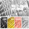 PADELO Silver Shimmer Wall Backdrop, Square Backdrop Curtain,2Pcs 3.3x6.6 Feet Silver Streamer Backdrop for Party Decorations