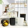 Романтичный черный матовый стеклянный подсвечник для DIY-ароматерапии
