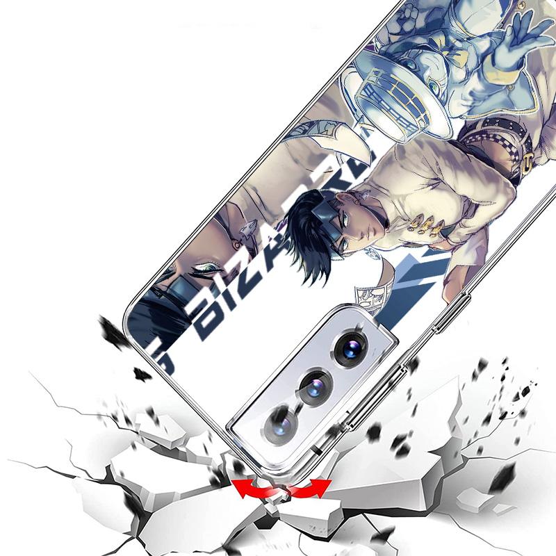 Чехол для телефона с аниме JoJo's Bizarre Adventure для Samsung Galaxy S24 S25 Edge S26 Ultra S23 S22 S21 Plus S20 FE + Персонализированная печать C