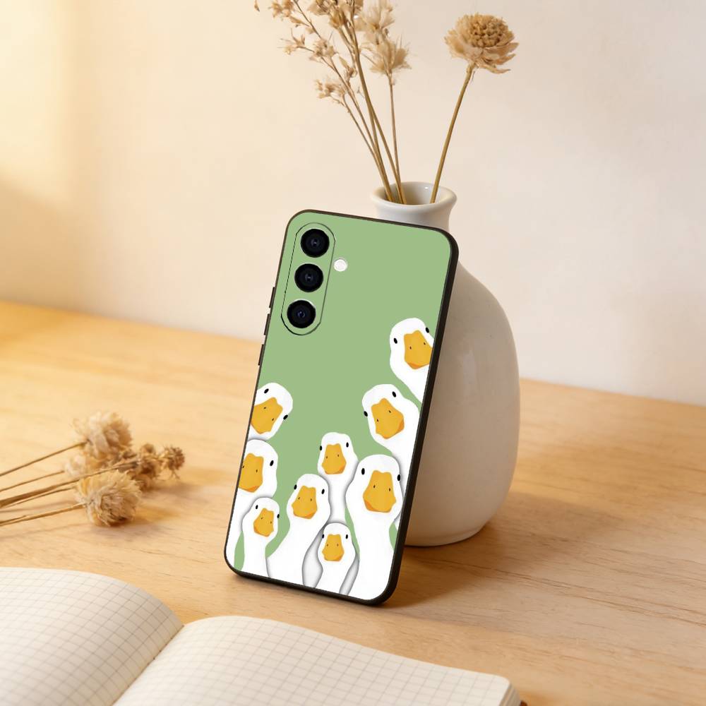 Duck Phone Case For Samsung Galaxy A73,A72,A71,A70,A53,A52,A51,Others Soft Black Cover