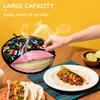 ZKOO 12" Tortilla Warmer Pouch, ulated Tortillas Pouch for Tortillas, Tacos, Naan, Pizza Rolls, Microwavable Fabric Bag, Tortilla Warmer Keeps Food