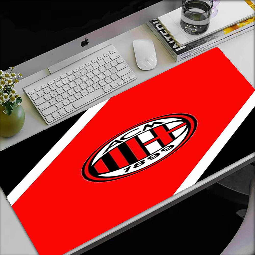AC Milan Theme Mouse Pad, Non Slip Rubber Base, Multifunctional Office & Home Decor, Perfect for Workspace Personalization.