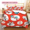 The Cat in the Hat Pattern Bedding Home Decoration Birthday Gift (1 * duvet cover + 2 * pillowcase, without core)
