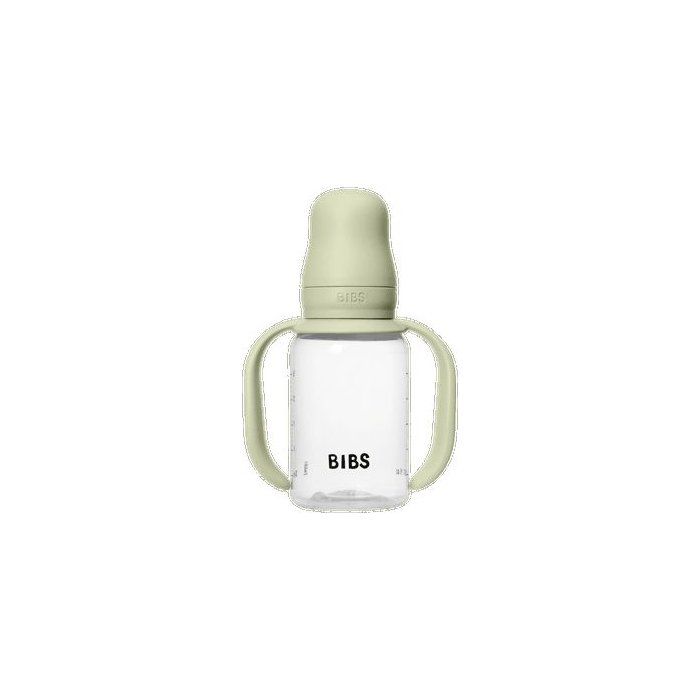 Biberon bébé - BIBS Tasse apprentissage - Embout rond - Silicone - 150 ml - Sage