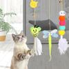 Interactive Cat Hanging Toy Simulation Cat Toy Funny Self-hey Interactive Toy for Kitten Playing Teaser Wand Toy Cat with Bell