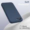 Coque de protection pour iPhone 16e - BOOLING - Ultra Slim Antichoc - Silicone Bleu Marine - 2 Verres Trempés