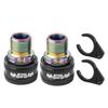 1 Pair Stainless Steel Bike Pedal Axle Extenders Bike Pedals Adapters Spacers  Mountain Bike Pedal