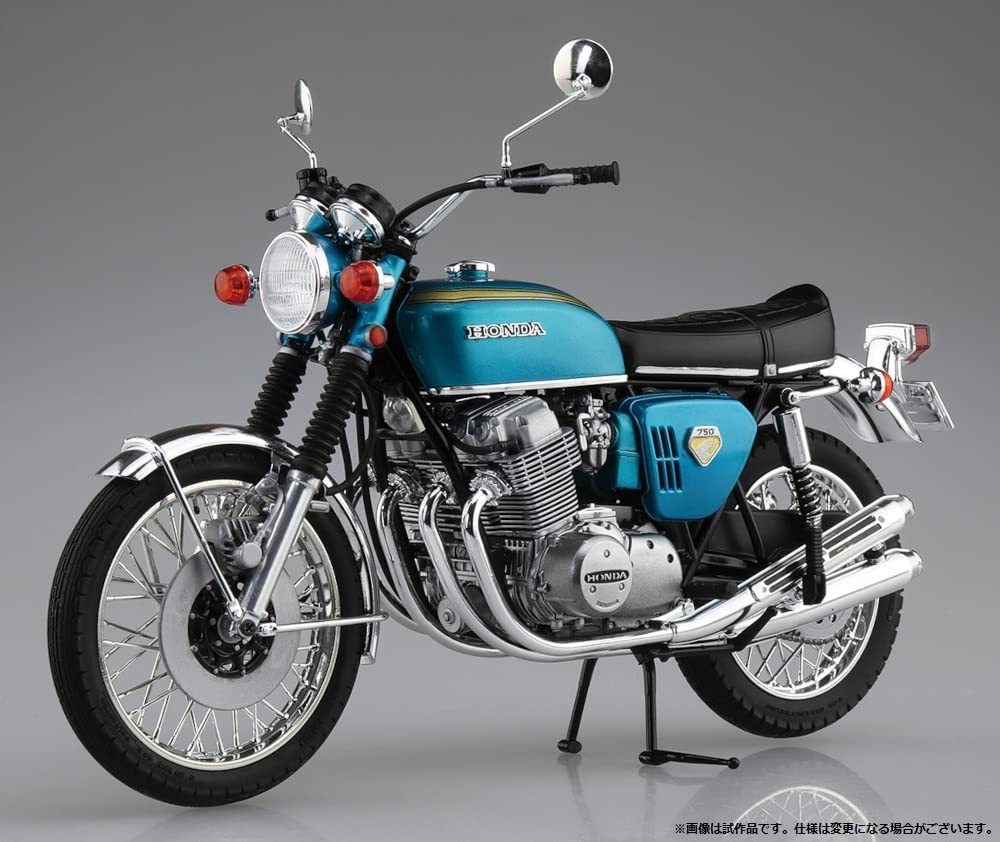 Aoshima Bunka Kyozai Серия Мотоциклов Honda CB750 Dream CB750 FOUR 1969 Набор Деталей Model Co., Ltd. (АОСИМА) 1/12 Детализация (Пластиковые детали)