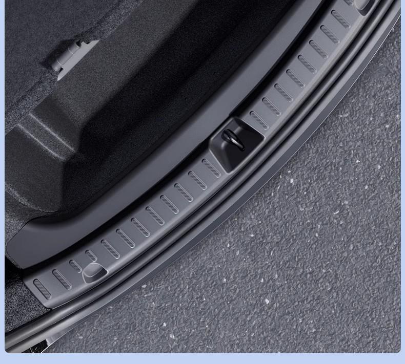 Защита багажника Tesla Model Y и защита порога задней двери из углеродного волокна