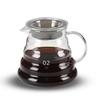 FGIUKC Кофейный сервиз Термостойкий стеклянный кофейный дриппер 600 мл со шкалой для 2-4 человек