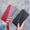 Fashion Women's Wallets Pu Leather Long Sequins Patchwork Glitter Wallet Coin Purse Female Wallets Girls Gifts