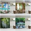 JINRUN Bathroom Thickened Waterproof Curtain Mildew Proof Shower Curtain Shower Partition Curtain Shower Curtain Bathroom Curtain Free Perforation