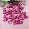 Креативные ослепительные акриловые маленькие бусины в виде банта, материал для самостоятельного изготовления бисера, подвеска, мода для браслета, 20 шт., брелок для изготовления ожерелья, 9,7*17,9 мм