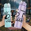 1PC Square Root Four Hundred Eighty Nine 750ml Color Plastic Sports Water Bottle Leakproof Flip Straw Lid Suitable for Sports Office Home Use
