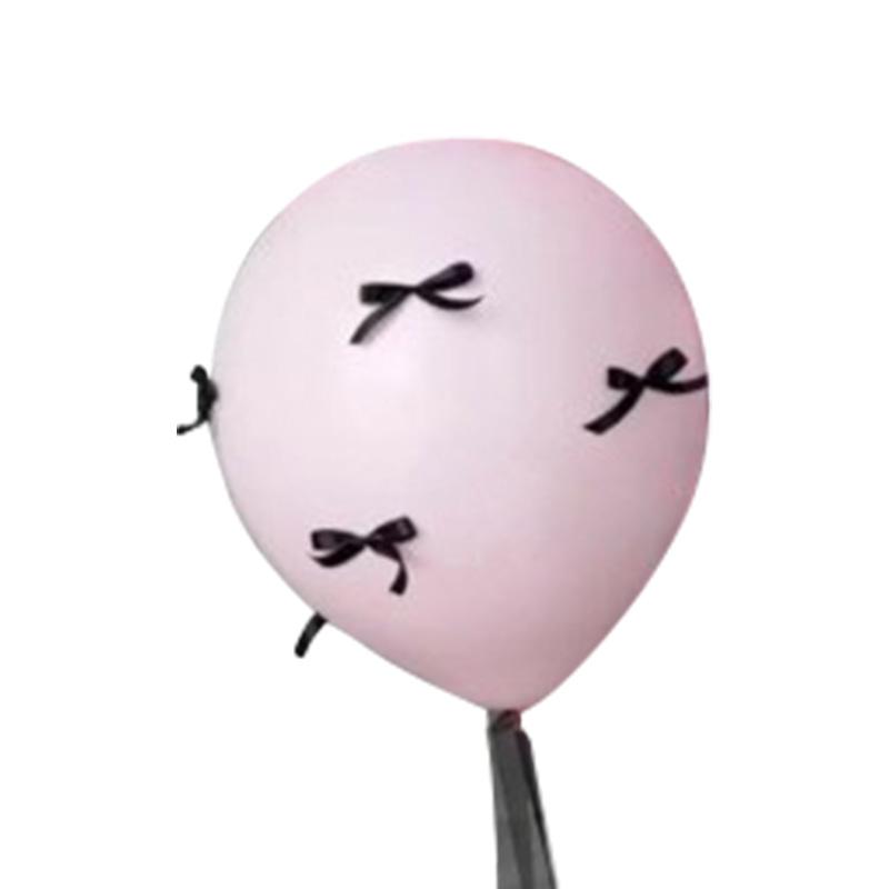 1 комплект прозрачных розовых бантов для помолвки, свадебной вечеринки, реквизита для фотосъемки на День святого Валентина, воздушный шар на день рождения