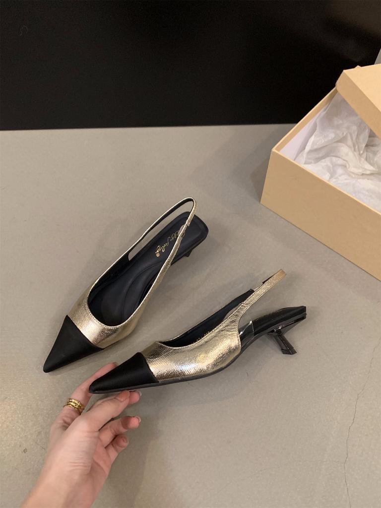 Французские серебристые туфли-лодочки с темпераментным бантом, туфли феи, новая весна-лето 2025, остроносые туфли на высоком каблуке, маленькие ароматные одинарные туфли