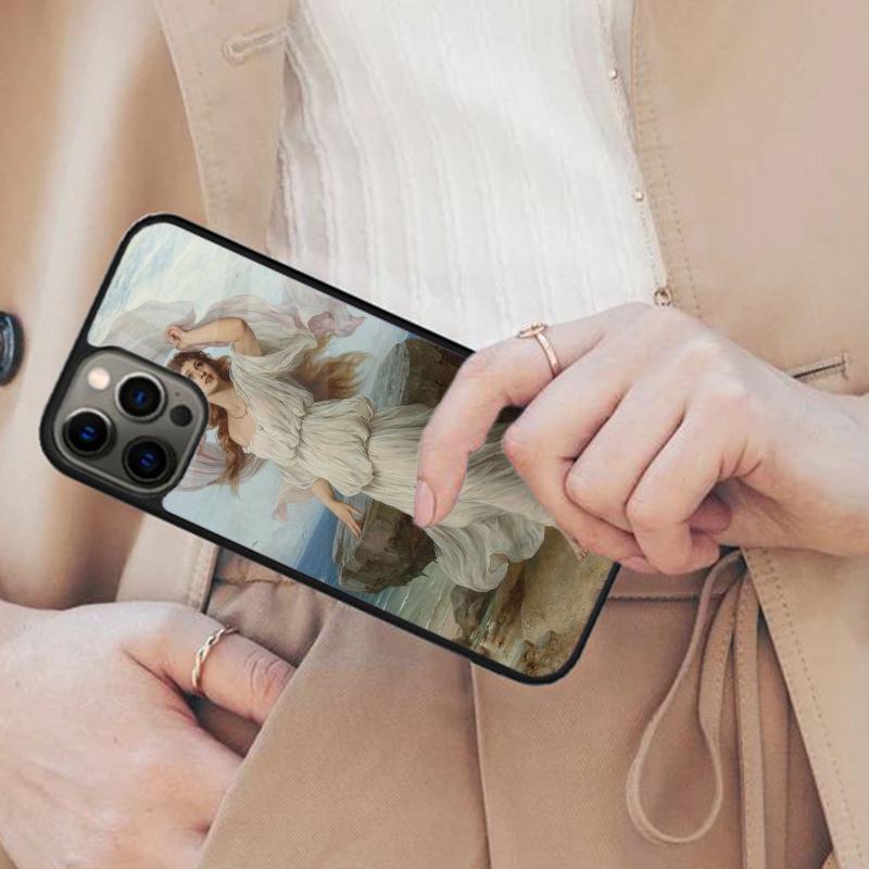Сапфическая Ренессансная Картина Магнитный Чехол для Телефона ДЛЯ APPLE iPhone 17 Air 16 14 13 12 Pro Max 15 Plus Беспроводная Крышка MagSafe