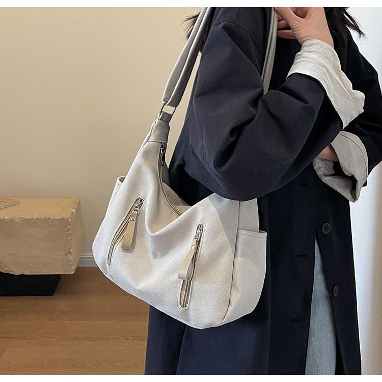 IELGY Японская ретро-сумка из холста, повседневная вместительная сумка-мессенджер для студентов колледжей