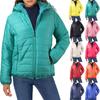 Lightweight Padded Autumn Winter Jackets Women's Jackets Hooded Ultralight Quilted Puffer Solid Coat for Warm Duck Down Coat