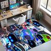 Cosmic Bot Crew Pattern Rug, Indoor/Outdoor Mat, for Picnic, Gameroom, Bedroom, Office, Living Room, Home Decor Carpet, Birthday Gift