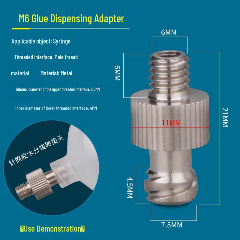 Ruhr Needle Tip Dispensing Machine Adapter: Valve Connector & Holder Accessories