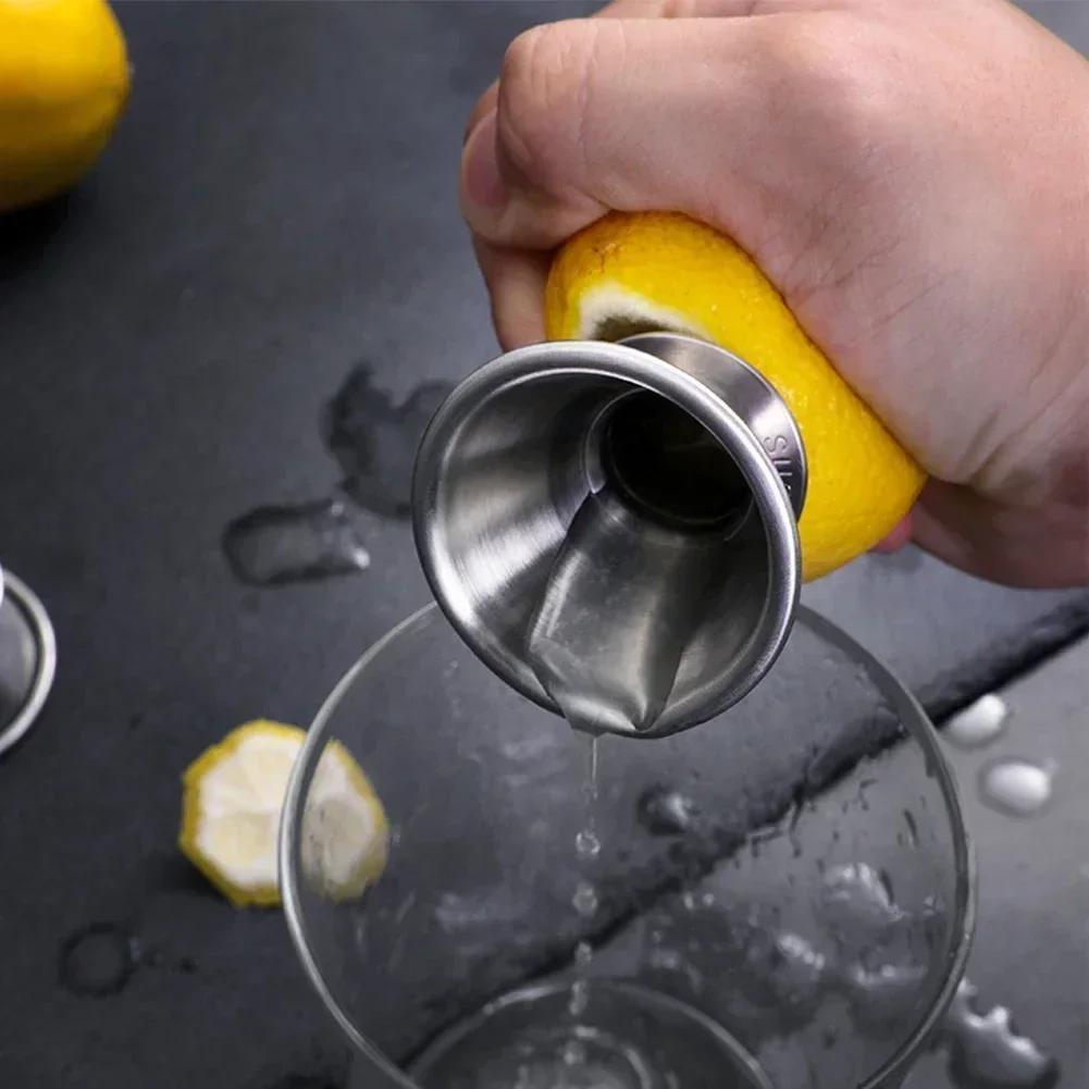 1pc Stainless Steel Lemon Squeezer Pourer Screw Manual Orange Limes Citrus Juicer Squeeze Home Kitchen Gadgets