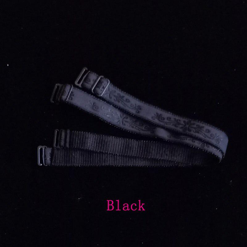 Adjustable Floral Lace Buckle Bra Straps For Women's Elastic Bra Extension Strap Clip Expander Adjust