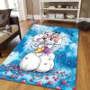 Diddl the Jumping Mouse5 Flannel Pattern Square Carpet,Area Rug,Carpet Rug for Living Room Bedroom Sofa Playroom Decor,Non-slip Floor Mat
