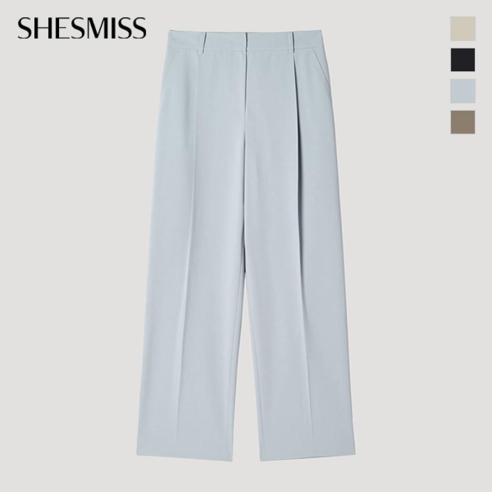 [Она мисс] Брюки с широкой посадкой и защипами SwSSlp22090