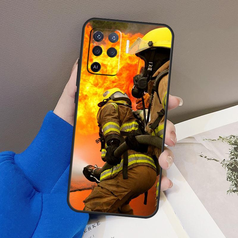 Чехол для телефона Пожарный Герой Пожарный Для Oppo A5 Pro A15 A17 A57 A77 A18 A38 A58 A78 A98 A94 A74 A54 A16 A76 A96 A40 A60 A80
