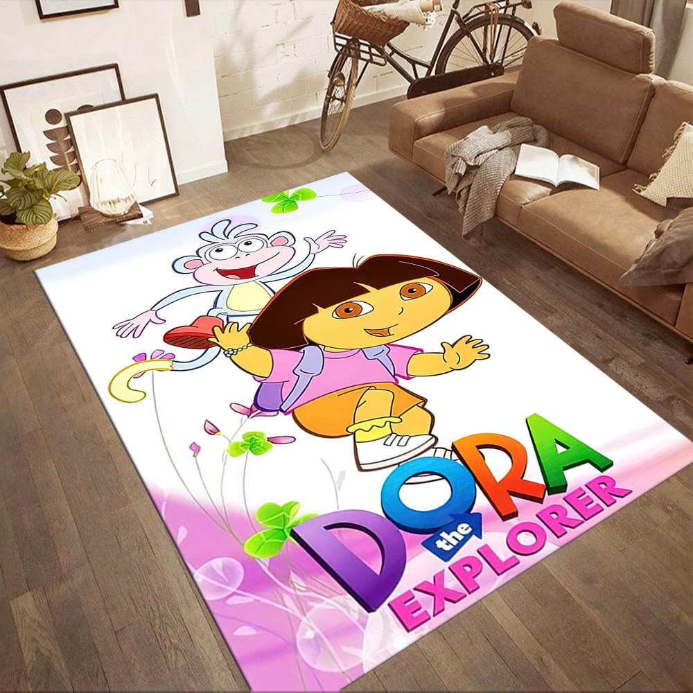 Dora Explorer Floor Rug Office Rug Perfect for Study room Kitchen Bedrooms Foyer Antislip Carpet Office home decor Spiritual Gift