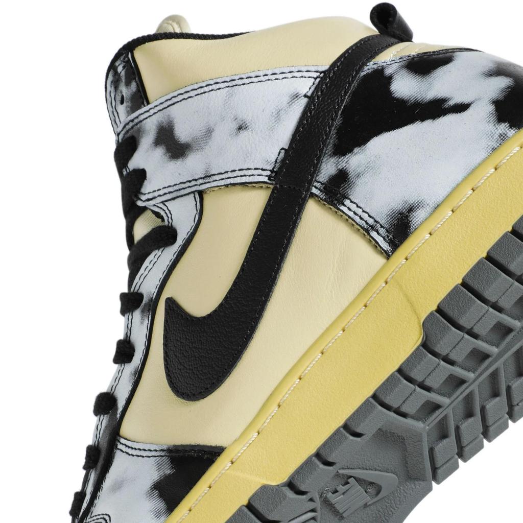 Nike Dunk High 1985 'Черный кислотный отбеливатель' (унисекс) Кеды Lemon Drop / Черный / Saturn DD9404 700