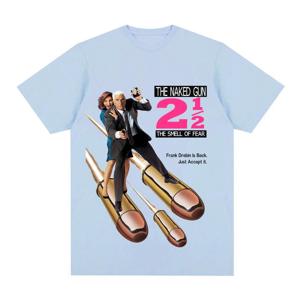 The Naked Gun comedy movieT-shirt Summer 2025new style Graphic Printing Round Neck T-shirt Comfortable100%Cotton short sleeve