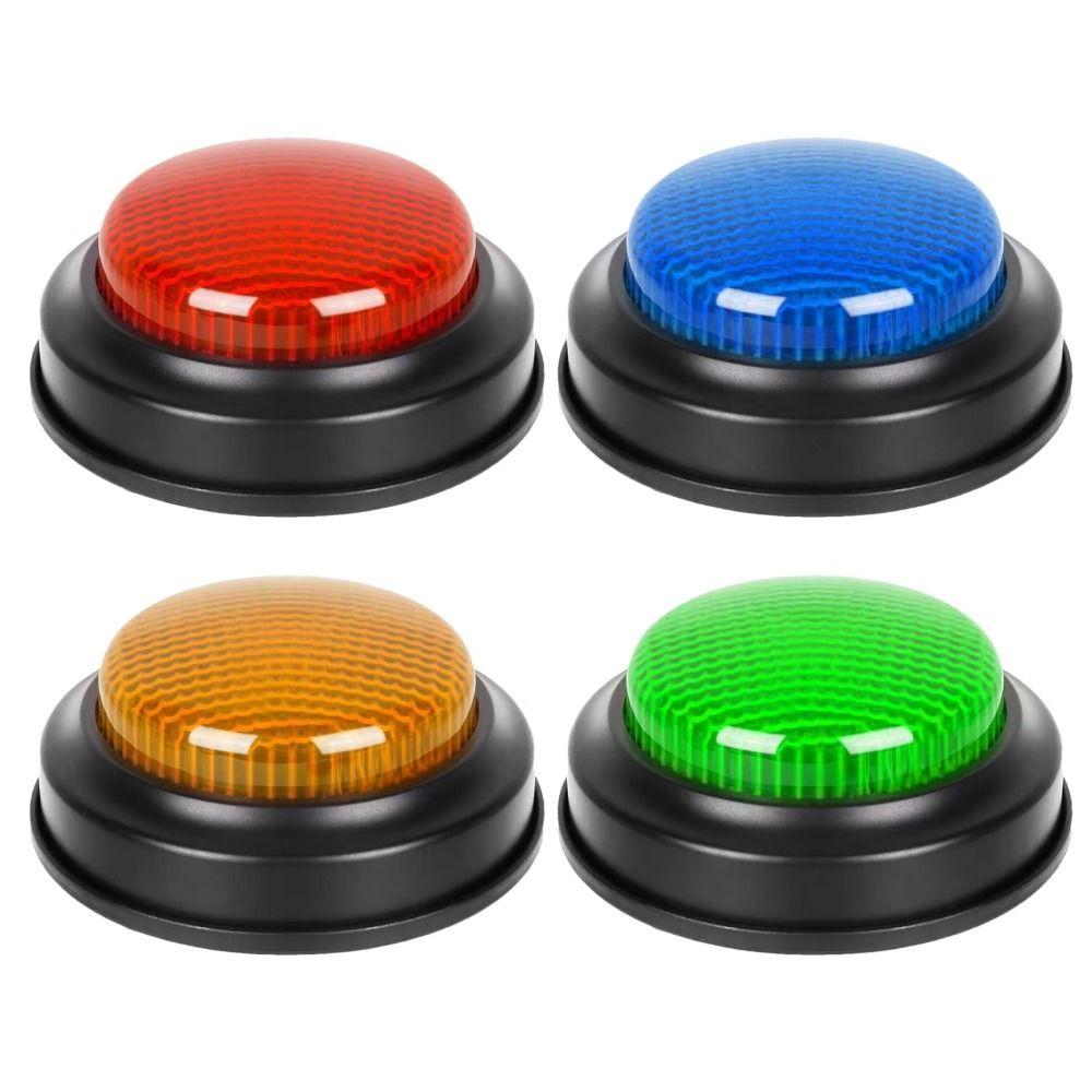 Answering Game Buzzer Lights & Sounds Buzz Buttons Home Family Answer Buzzers Kids or Adults